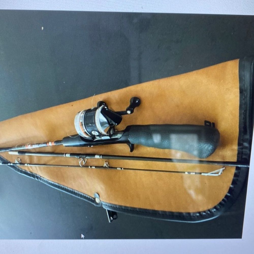 Zebco  171 omega 1972 Ultralight fishing rod and reel in travel case cen…